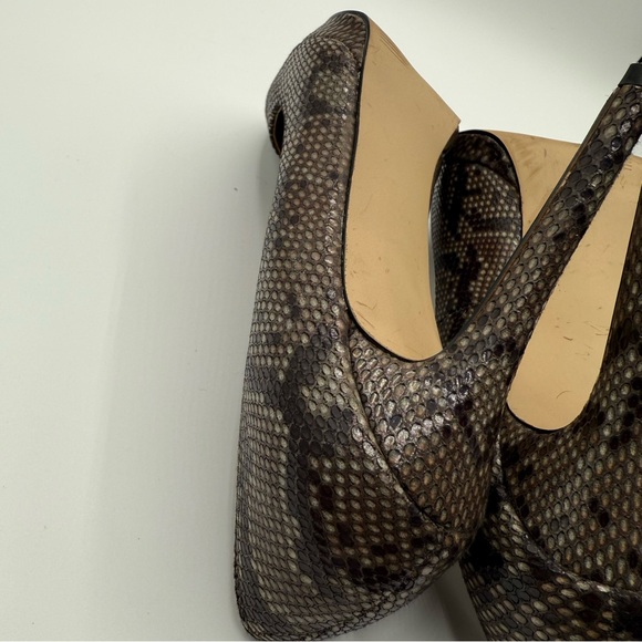 Steve Madden Snakeskin Pumps Cap Toe Pointy Stiletto Heels 6.5 - Picture 11 of 16
